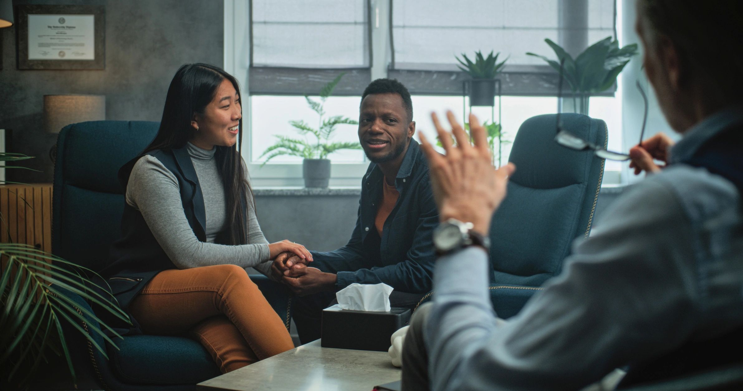 Professional participant in counseling-focused training